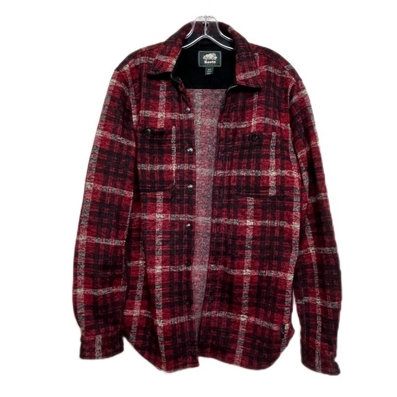 Roots | Plaid Medium Weight Shacket Coat Size  Small - Picture 3 of 5
